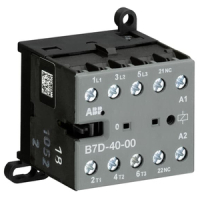 Миниконтактор В7D-40-00, 12 A, 400 B, AC3, катушка: 24 В/DC ABB GJL1317201R0001