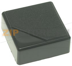 TASTO QUADRATO NERO 23x23 mm 