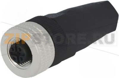 Разъем M12, 4 контакта Hirschmann ELKA 4012 PG7 BLACK 