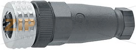 Разъем M12, 4 контакта Hirschmann ELKA 4012 PG7 BLACK 