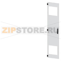 SIVACON, door, left, with cutout for filter fan, with ventilation openings H: 2000 mm, W: 400 mm, RAL 7035, Protection class 1 Siemens 8MF1040-2UT15-3BA2