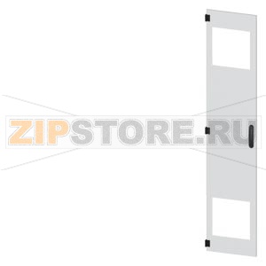 SIVACON, door, left, with cutout for filter fan, with ventilation openings H: 2000 mm, W: 400 mm, RAL 7035, Protection class 1 Siemens 8MF1040-2UT15-3BA2 