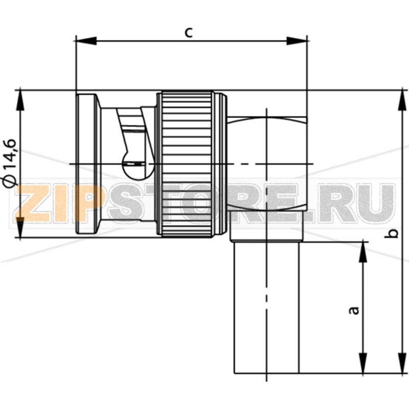 Разъем BNC, 50 Ом, 1 шт Telegärtner J01000A0033 