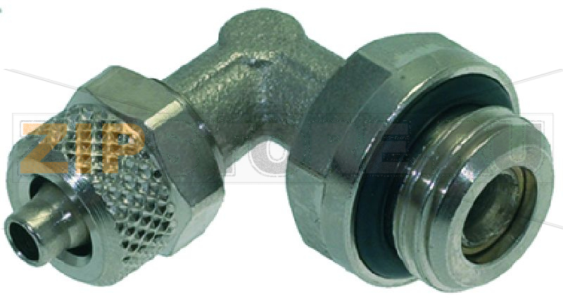 ФИТИНГ КОЛЕНЧАТЫЙ 1/4"M Ø 6/4 НИКЕЛЬ 