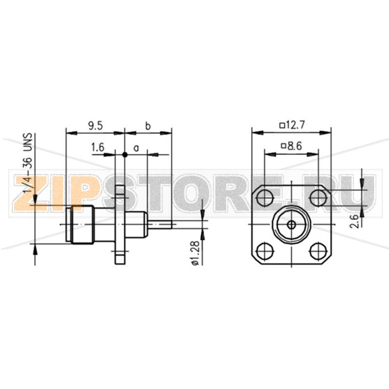 Разъем SMA, 50 Ом, 1 шт Telegärtner J01151A0621 