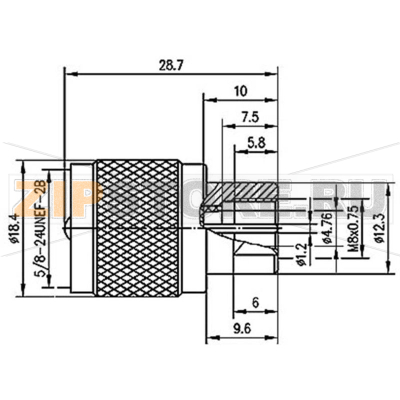 Разъем UHF, штекер FME, 1 шт Telegärtner J01043A0000 