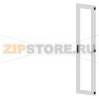 SIVACON, door, right, inspection window, IP55, H: 2200 mm, W: 450 mm, RAL 7035, Protection class 1 Siemens 8MF1270-2UT14-0BE2