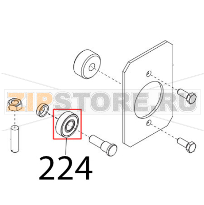 Cuscinetto carr. 6000, 2RS, R11 Sirman Palladio 350 Cuscinetto carr. 6000, 2RS, R11 Sirman Palladio 350Запчасть на деталировке под номером: 224