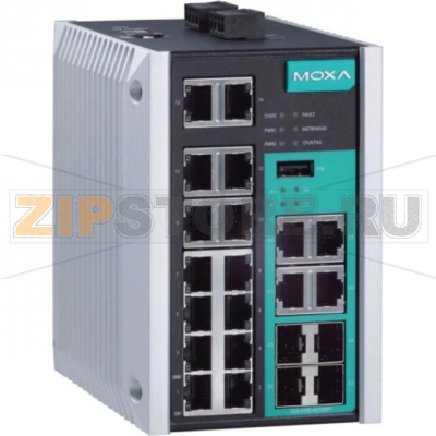 Коммутатор MOXA EDS-518E-4GTXSFP-T 
