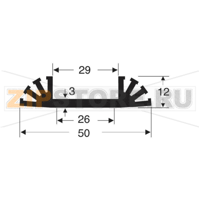 Радиатор 8 К/Вт, 37.5x50x12 мм Fischer Elektronik SK 31 37,5 SA 