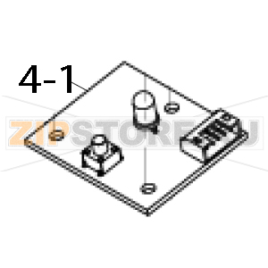 Feed button PCB assembly TSC TTP-323 Feed button PCB assembly TSC TTP-323Запчасть на деталировке под номером: 4-1