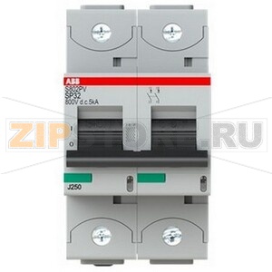 Выключатель автоматический двухполюсный, S802PV-SP32 ABB 2CCF019602R0001 