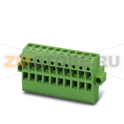 Вилочная часть Phoenix Contact TMSTBP 2,5/10-STF-5,08 Номинальный ток: 12 А, Расчетное напряжение (III/2): 320 В, Полюсов: 10, Размер шага: 5,08 мм, Технология подключения: Винтовые зажимы, Цвет: зеленый, Поверхность контакта: олово, Штекер позволяет надежно соединять модули между собой.Минимальный заказ: 50 шт.Упаковка: 50 шт.
