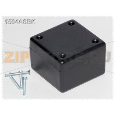 Корпус 56x56x40 мм, материал: пластик, черный, 1 шт Hammond 1594ASBK 