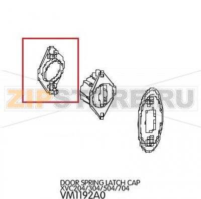 Door spring latch cap Unox XVC 705 Door spring latch cap Unox XVC 705Запчасть на деталировке под номером: 78Название запчасти на английском языке: Door spring latch cap Unox XVC 705
