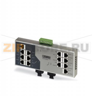 Коммутатор Ethernet Phoenix Contact FL SWITCH SF 14TX/2FX 14 портов TP-RJ45, 2 порта LWL, 100 Мбит/с дуплексный режим, разъем SC-D, автоопределение скорости передачи данных - 10 или 100 Мбит/с (RJ45), функция Autocrossing.Минимальный заказ: 1 шт.Упаковка: 1 шт.