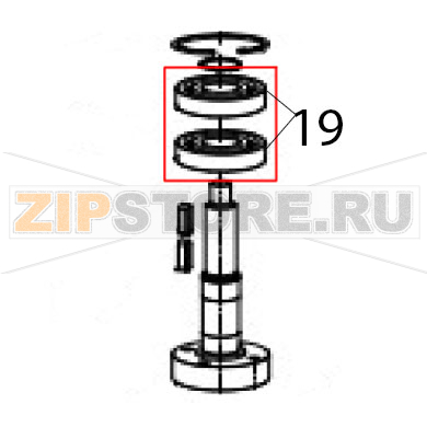 Bearing Hurakan HKN-30SN2V Bearing Hurakan HKN-30SN2VЗапчасть на деталировке под номером: 19