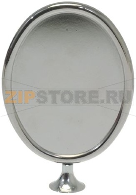 OVAL VERTICAL CHROMEPL. BADGE HOLDER 
