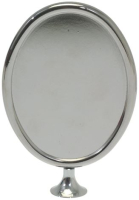 OVAL VERTICAL CHROMEPL. BADGE HOLDER