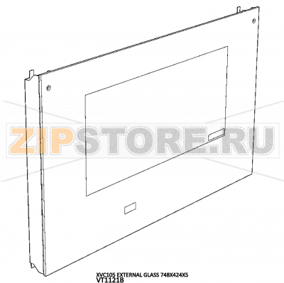 External glass 748X424X5 Unox XVC 105E External glass 748X424X5 Unox XVC 105EЗапчасть на деталировке под номером: 1Название запчасти на английском языке: External glass 748X424X5 Unox XVC 105E