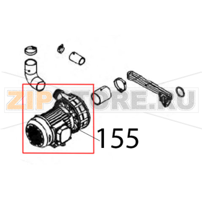 Motore pompa lavaggio 1.5 HP, T150, сhioсс. 90°, motore per 1100 Vortmax DDM 660 Motore pompa lavaggio 1.5 HP, T150, сhioсс. 90°, motore per 1100 Vortmax DDM 660Запчасть на деталировке под номером: 155