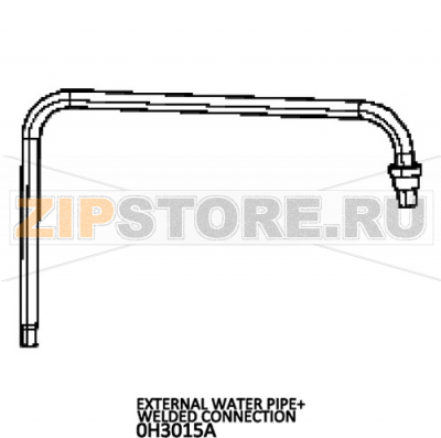 External water pipe+welded connection Unox XVC 105E External water pipe+welded connection Unox XVC 105EЗапчасть на деталировке под номером: 57Название запчасти на английском языке: External water pipe+welded connection Unox XVC 105E