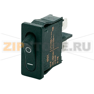Переключатель клавишный 250 В/AC, 6 А, 1 x выкл/вкл, 1 шт Marquardt 1901.1103 