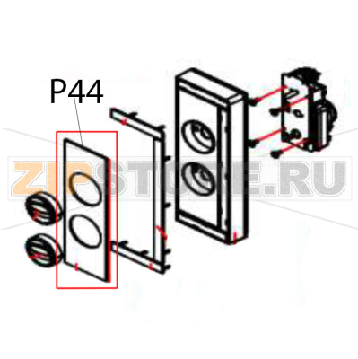 Panel cover board Hurakan HKN-WP900M Panel cover board Hurakan HKN-WP900MЗапчасть на деталировке под номером: P44