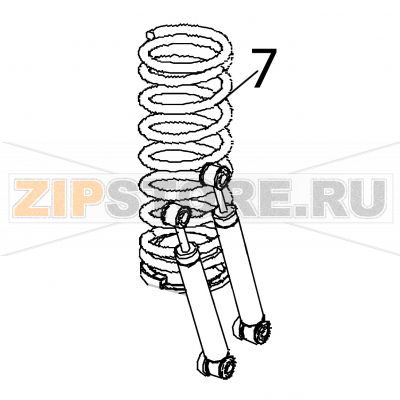 Spring Fagor LA-25 TP2 E Spring Fagor LA-25 TP2 EЗапчасть на деталировке под номером: 7Название запчасти Fagor на английском языке: Spring LA-25 TP2 E.