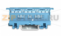 Монтажный держатель; Серия 221 — 4 мм; для винт. крепления или на рейку DIN-35; синие Wago 221-500/000-006
