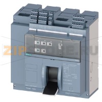 fixed-mounted molded case circuit breaker w. handle frame 1600; 4AUX and trip alarm switch S24; Icu "H" Icu=85kA @ 415V, 4-pole, right ETU350, LSI, In=800A rotary coding switch Ir=320...800A Isd=1...10xIn, Ii=1.5...15xIn N conductor protec. adjustable OFF