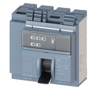 fixed-mounted molded case circuit breaker w. handle frame 1600; 4AUX and trip alarm switch S24; Icu "H" Icu=85kA @ 415V, 4-pole, right ETU350, LSI, In=800A rotary coding switch Ir=320...800A Isd=1...10xIn, Ii=1.5...15xIn N conductor protec. adjustable OFF 