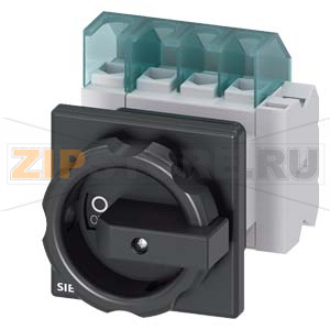 ГЛАВНЫЙ УПРАВЛЯЮЩИЙ ПЕРЕКЛЮЧАТЕЛЬ 4-ПОЛЮСНЫЙ IU=25, P/AC-23A AT 400V=9, 5KW 1НO+1НЗ,, ДЛЯ ФРОНТАЛЬНОГО МОНТАЖА, МОНТАЖ ПОСР. ЦЕНТР. ОТВЕРСТИЯ ПОВОРОТНЫЙ ИСП. МЕХАНИЗМ ЧЕРН. Siemens 3LD2154-2EP51 