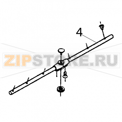 Right rinsing branch Fagor FI-100 Right rinsing branch Fagor FI-100Запчасть на деталировке под номером: 4Название запчасти Fagor на английском языке: Right rinsing branch FI-100.