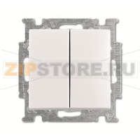 Механизм двухклавишной однополюсной кнопки 10 А, 250 В ABB 2CKA001413A0889