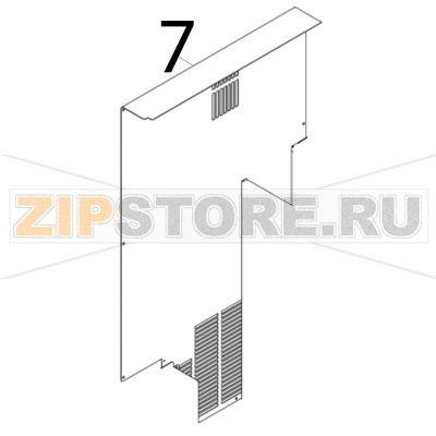 Rear panel Scotsman B 7040 Rear panel Scotsman B 7040Запчасть на деталировке под номером: 7
