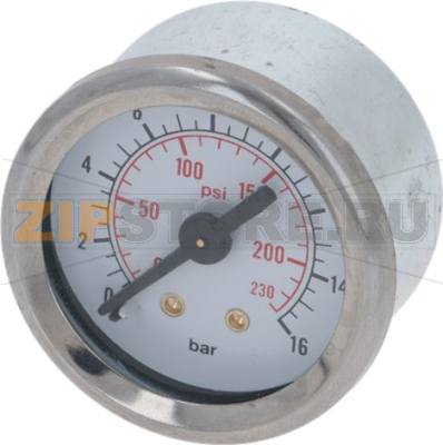 PRESSURE GAUGE SCALE 0-16 BAR D40 SS 