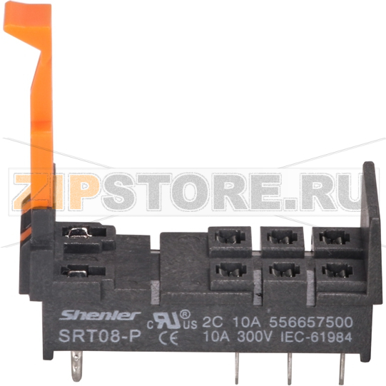 Цоколь для печатных плат для 2 контактных реле RFT, 10A Shenler SRT08-P 