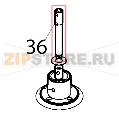 Inferior rinse pin Silanos E1000 Inferior rinse pin Silanos E1000Запчасть на деталировке под номером: 36