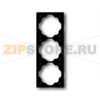 Рамка трехместная, чёрный бархат ABB 2CKA001754A4426