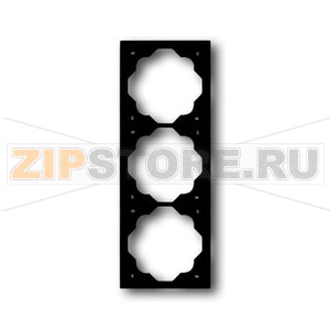 Рамка трехместная, чёрный бархат ABB 2CKA001754A4426 
