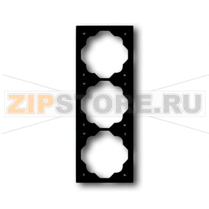 Рамка трехместная, чёрный бархат ABB 2CKA001754A4426 