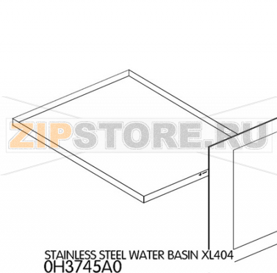 Stainless steel water basin Unox XL 405 Stainless steel water basin Unox XL 405Запчасть на деталировке под номером: 4Название запчасти на английском языке: Stainless steel water basin Unox XL 405