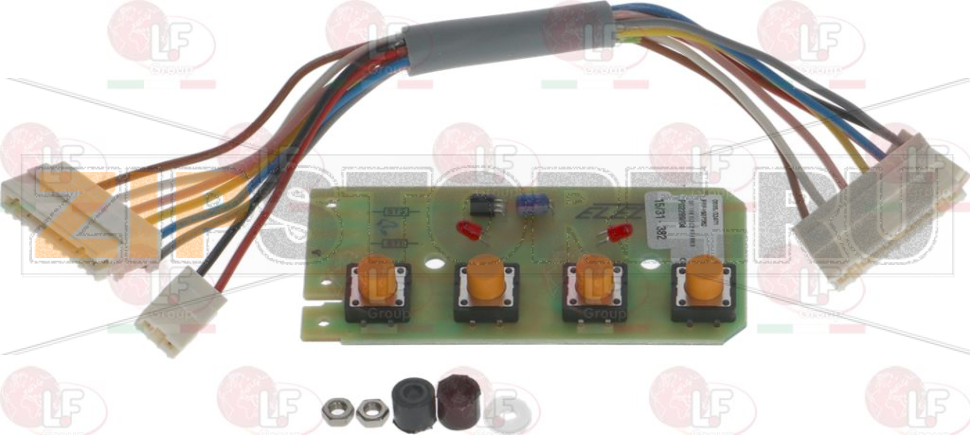SCHEDA ELETTRONICA 4 TASTI 82x40 mm 