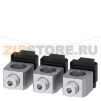 КЛЕММА ДЛЯ КРУГЛОГО ПРОВОДА 3 ШТ. ПРИНАДЛЕЖНОСТЬ ДЛЯ: 3VA2 400/630 Siemens 3VA9383-0JB13