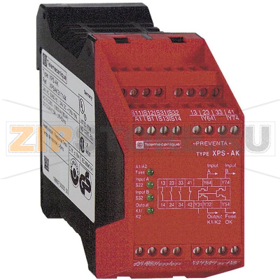 Реле безопасности, 24 В/DC, 24 В/AC Schneider Electric XPSAK311144 