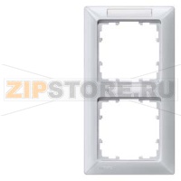 DELTA LINE АЛЮМИНЕВЫЙ МЕТАЛЛИК РАМКА 2-МЕСТНАЯ 151X80MM ВЕРТИКАЛЬНАЯ С ПОЛЕМ ДЛЯ НАДПИСИ Siemens 5TG2552-5