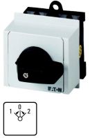 Переключатель, контакты: 2, 20 A, панель: 1>0<2, 45°, без фиксации Eaton T0-1-8214/IVS
