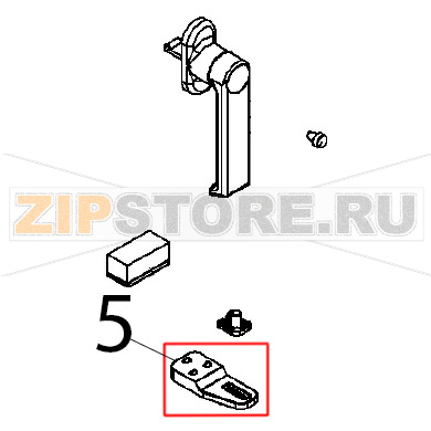Cerniera inferiore porta Angelo Po BX61E Cerniera inferiore porta Angelo Po BX61EЗапчасть на деталировке под номером: 5