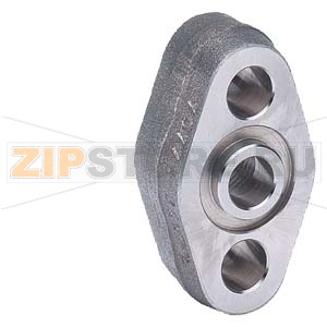 Овальный фланец, вход - внутренняя резьба 1/2-14 NPT, материал сталь 1.0460, макс. давление 420 бар. Siemens 7MF9408-2CE 